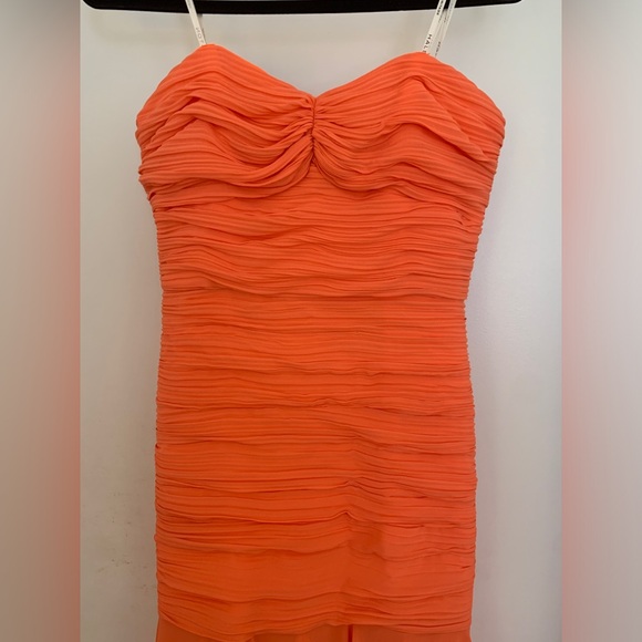 Halston Strapless Georgette Gown - Picture 11 of 11